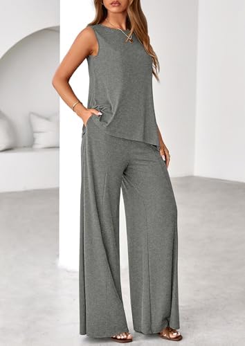 PRETTYGARDEN Women's Summer 2 Piece Matching Lounge Sets
