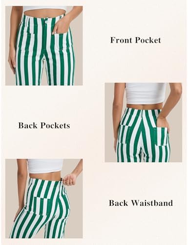 Wide Leg Jeans for Women Trendy High Waisted Flare Jeans Cropped Pants Stretchy Baggy