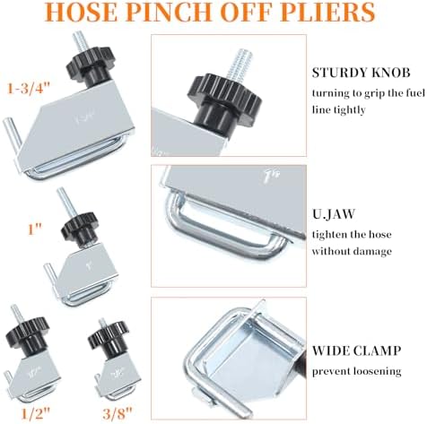 16 Pcs Hose Clamp Pliers Set, Hose Clamp Removal and Installation Tool