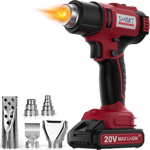 Cordless Heat Gun, Max 100 Minutes Run Time, Max 1022℉ (Battery Included)