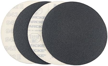 9 inch Sanding Discs Hook and Loop Round Sand Paper Discs 24 Grit, 25 Pack Black Silicone Carbide No Hole Hook and Loop Sanding Disc, Orbital Sander Pads for Wood,Auto Body, Paint & Plastics