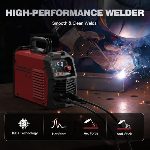 ARCCAPTAIN 200A Pulse Stick Welder, ARC/Lift TIG Welding Machine 10PCS Rods
