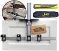 Cabinet Hardware Jig with Center Drill Guide, Hole Drilling for Drawer Handles and Pulls, Easy Install Tool - Full Aluminum Body with Free Carrying Case