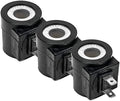 3PK Snow Plow Valve Coil with 2 Spade Terminals Replacement for Fisher 7639 & Western 49230