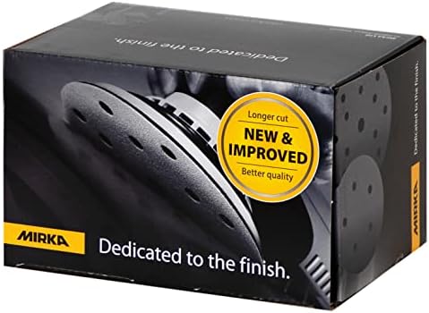 Mirka Basecut 6 Inch PSA Sandpaper 320 Grit 100 pcs Adhesive Discs