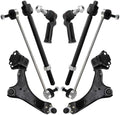 TRQ Front Steering & Suspension Kit Control Arm with Ball Joint Sway Bar