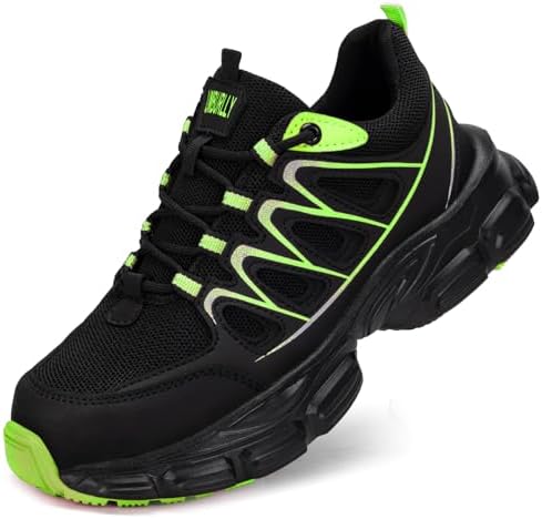 Hogent Steel Toe Shoes for Men Women - Non Slip & Lightweight Work Shoes