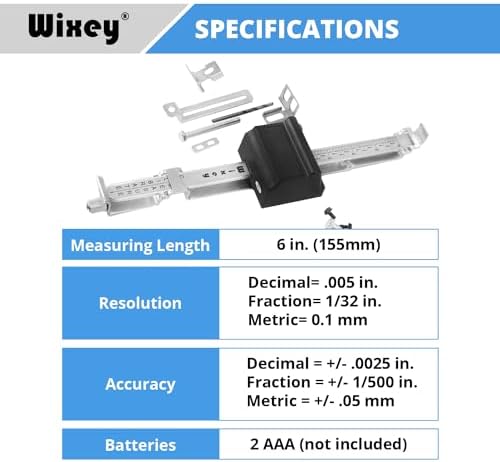 Wixey WR510 Electronic Digital Readout Kit for Portable Planers, Multi