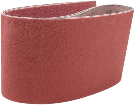 9 Pack 6x48 Sanding Belts,3 Each of 40 60 80 Grits Aluminum Oxide Belt Sander Paper,6 Inch x 48 Inch Abrasive Sanding Belts for Wood & Paint Sanding,Metal Polishing