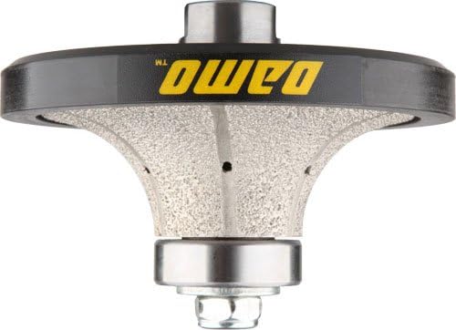 DAMO 1-1/4 inch Demi Bullnose & Half Bullnose Diamond Hand Profile Wheel, Hand Profiler, Coarse Grit Router Bit, 5/8-11 Thread, for Granite, Concrete, Marble, and Countertop Edge