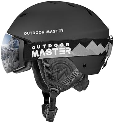 OutdoorMaster Kelvin Ski & Snowboard Helmet Set with RPO Goggles