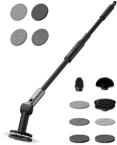 HOTO Flexi™ Cordless Electric Spin Scrubber + 4 Pcs Replacement Pads