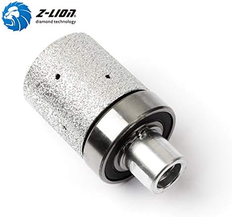 Z-LION 2" Diamond Drum Wheel Vacuum Brazed Grinding Sanding Wheel with 5/8-11 Thread for Stone Sink Hole Edge