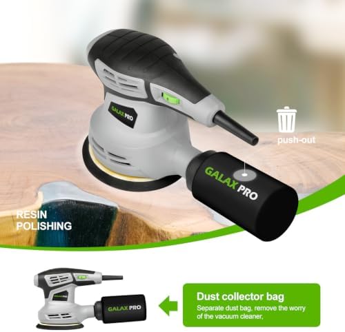 GALAX PRO 5-inch Random Orbital Sander Corded 2.4-Amp with 15PCS Sandpapers