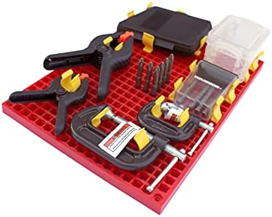 Organizer Genie - Four Red Pegboard Set to organize your Sockets, Wrenches, Pliers, Screwdrivers, Bits and All Other Tools Large