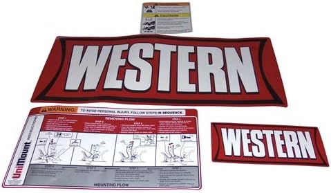 Plow Part # 28547 - UniMount Blade Label Kit Decals Stickers_AB