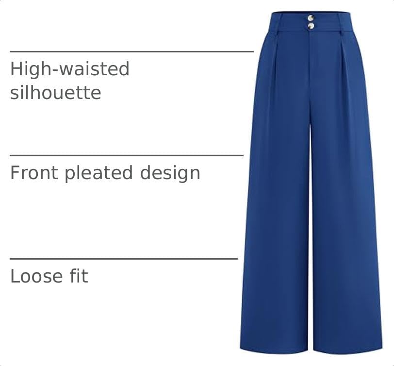 BTFBM Wide Leg Dress Pants Women Business Casual Outfits