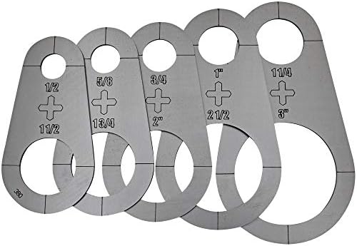 Plasma Stencil - Circle Cutter Guide - 5 pc. Kit - .580"