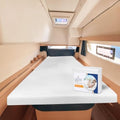 JS Sanders XL V Berth Boat Sheet 1 Pcs 600 TC Egyptian Cotton, White