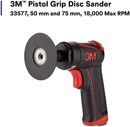 3M Pistol Grip Disc Sanders, 33577, 50 mm and 75 mm, 18,000 Max RPM
