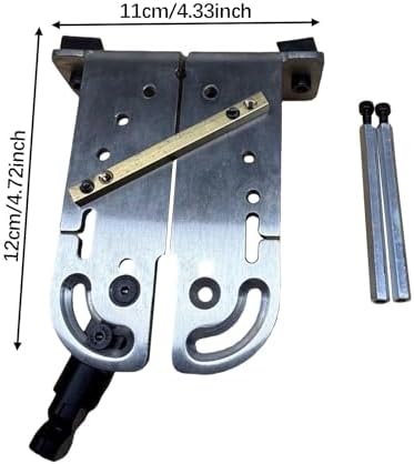 Jewelers Bench Pin Saw Vise, Stainless Steel Table Clamp with Wooden Pin for Jewelry Making, Sawing, and Filing