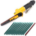 3/8" Pneumatic Belt Sander Set - 14pcs Belts, Grit 60/80/120