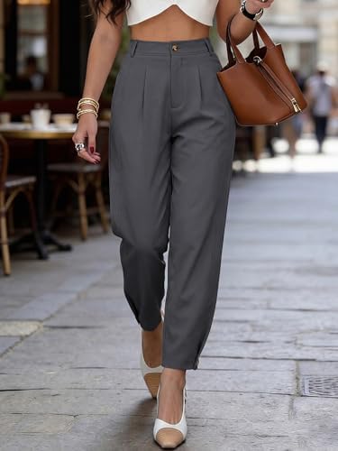 BTFBM Business Casual Outfits for Women Tapered Work Pants