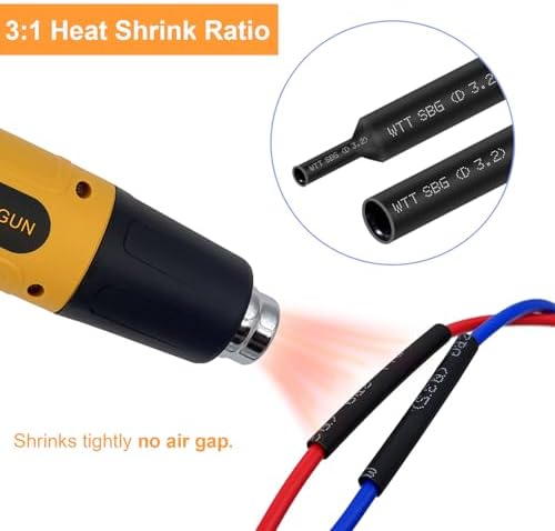 Heat Shrink Tubing Kit 355pcs Shrink Wrap Tube Electrical Wire Connectors