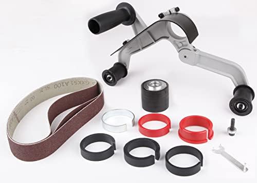 Aidelife Tube Belt Sander Attachment,Pipe Tube Adapter Suitable for US 5/8-11 Thread,Stainless Steel,Metal,Polishing,Sanding 760x40mm