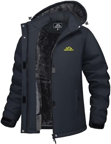 MAGCOMSEN Women's Winter Coats Waterproof Ski Snow Warm Fleece Lined Jacket
