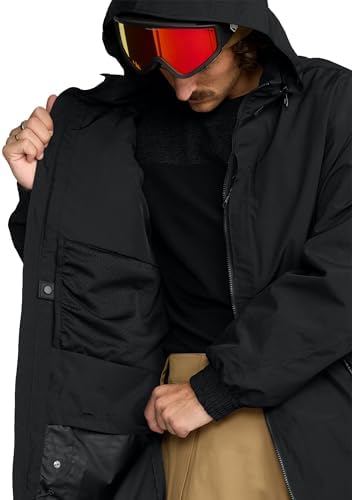 Volcom Men's Longo Signature GORE-TEX Snowboard Jacket – Waterproof Snow Jacket with Zip Tech