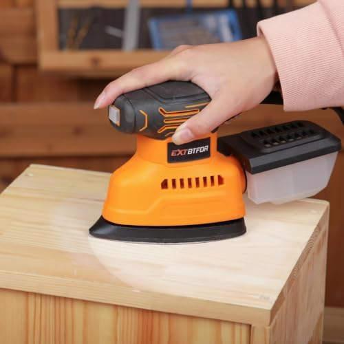 Detail Sander,14000OPM Dust Collector, 130W Sander 20Pcs Sandpaper