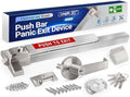 31" Commercial Push Bar Panic Exit Device with Exterior Lever Handle, 304 Stainless Steel Emergency Exit Door Hardware, Panic Bar Lock for 31"-47" Wood, Metal & Composite Doors, Reversible L/R