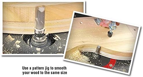 Amana Tool 45368 Carbide Tipped Flush Trim Plunge Template Router Bit 1-1/2 Dia x 1-3/4 Inch x 1/2 Shank with Upper Ball Bearing