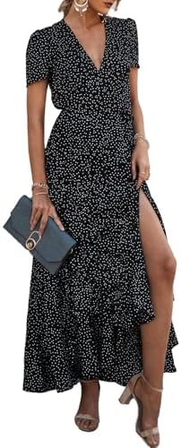 PRETTYGARDEN Women's Boho Floral Summer Maxi Dresses