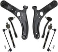 TRQ Front Steering and Suspension Kit Tie Rods Control Arms Ball Joints