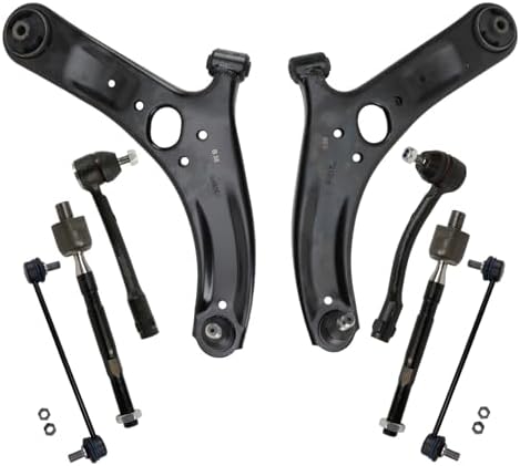 TRQ Front Steering and Suspension Kit Tie Rods Control Arms Ball Joints
