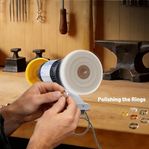 800W Jewelry Polisher, Variable Speed Bench Polishing Machine