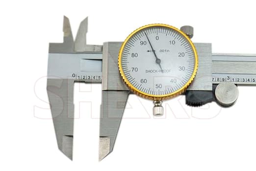Shars 6" & 12" Dial Caliper Combo .001" Double Shock Proof Stainless 303-1310N New L)