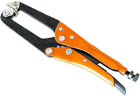 Grip-On 233-06 6-Inch Self-Adapting Jaws Locking Pliers with Swivel Tips in Orange Epoxy