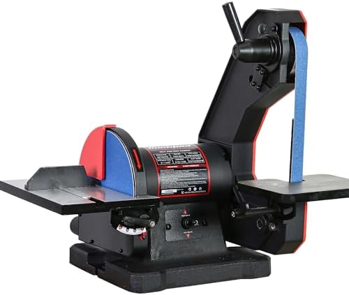 BUCKTOOL Dual Speed Belt Disc Sander for Metal,1x42" Belt,8" Disc,4.8A