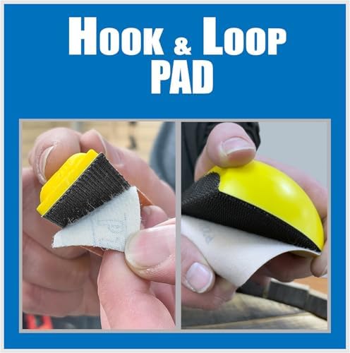 5" Sanding Mouse & Detail Sanding Kit with Sand Paper Assortment Pack