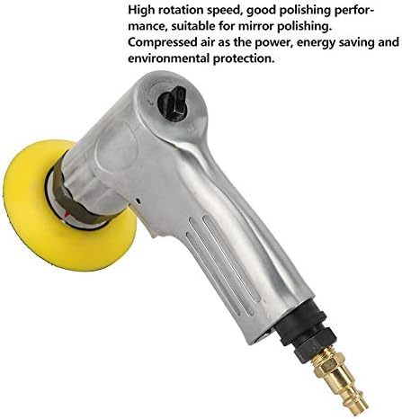 Jectse 3 Inch Mini Air Angle Sander,2000RPM Professional Pneumatic Sander Polisher,with Grinding Disc,for wood, stone, hardware, crafts, etc