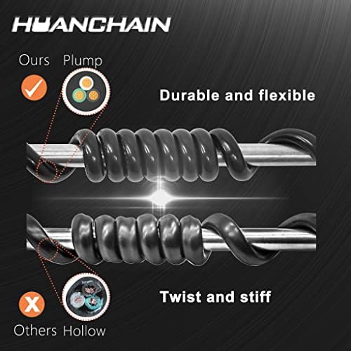 HUANCHAIN Black Extension Cord 150 FT, 16 Gauge, Outdoor Electric Cable