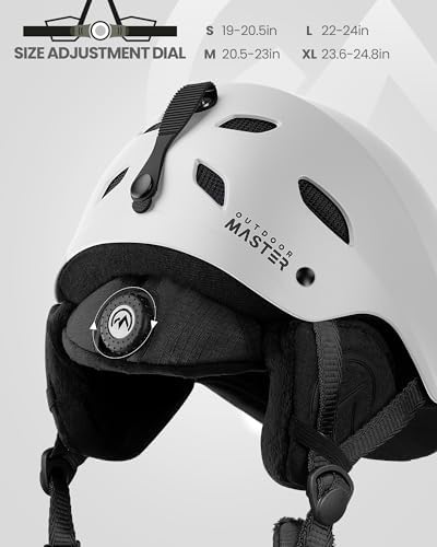 OutdoorMaster Kelvin Ski & Snowboard Helmet Set with RPO Goggles