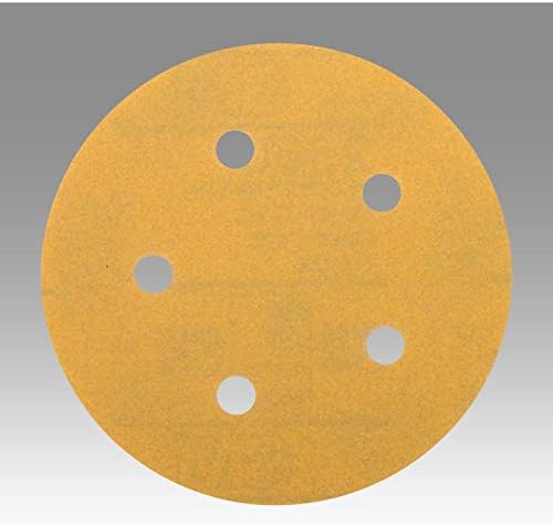 3M Hookit Gold Film Disc, 255L, 01066, 5 in x NH, D/F 5 HL P100, Die 500FH