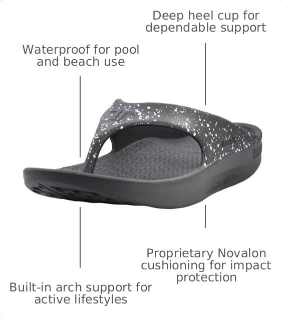 Telic Unisex Adult Energy Flip Flop Arch Support Cushioned Sandals
