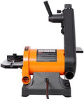 1 x 30 Inch Belt and 5 Inch Disc Sander, Benchtop Belt Disc Sander with 0-45° Adjustable Cast Aluminum Tables, Miter Gauge, Quick Belt Change & Dual Dust Ports for Woodworking