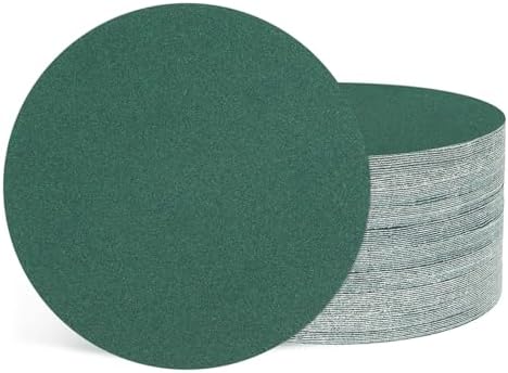 50Pcs Sanding Discs 6In 150Grit Hook and Loop Sandpapers Green
