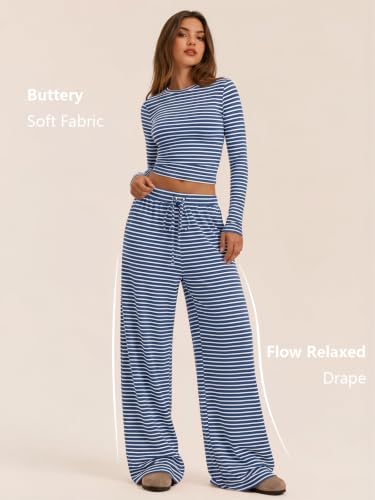 Trendy Queen Women's 2 Piece 2026 Fall Fashion Lounge Set with Pockets